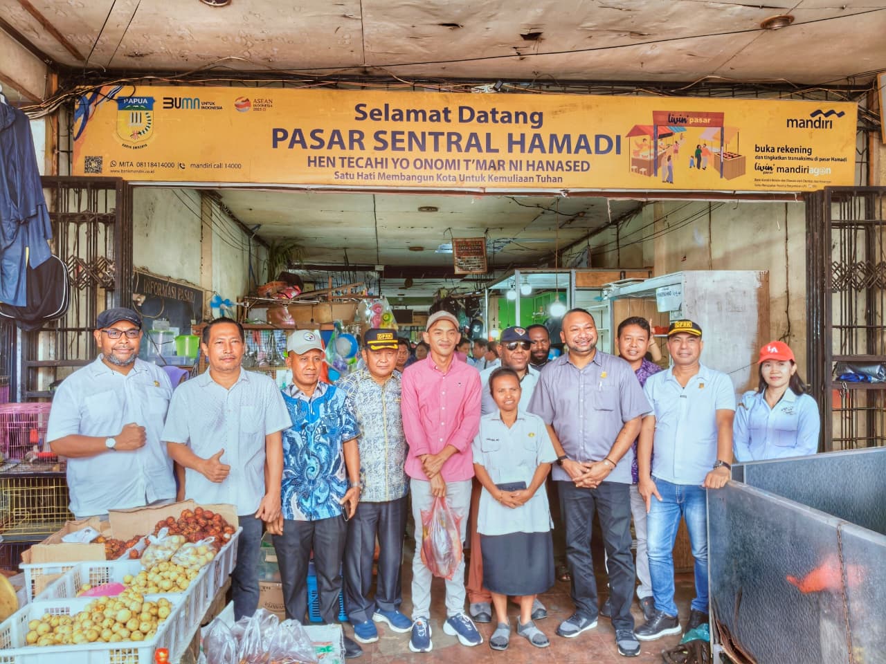 MONITORING LAPANGAN KE PASAR HAMADI GUNA MENGECHECK STABILNYA HARGA BAHAN POKOK MENJELANG IDUL FITRI 2026