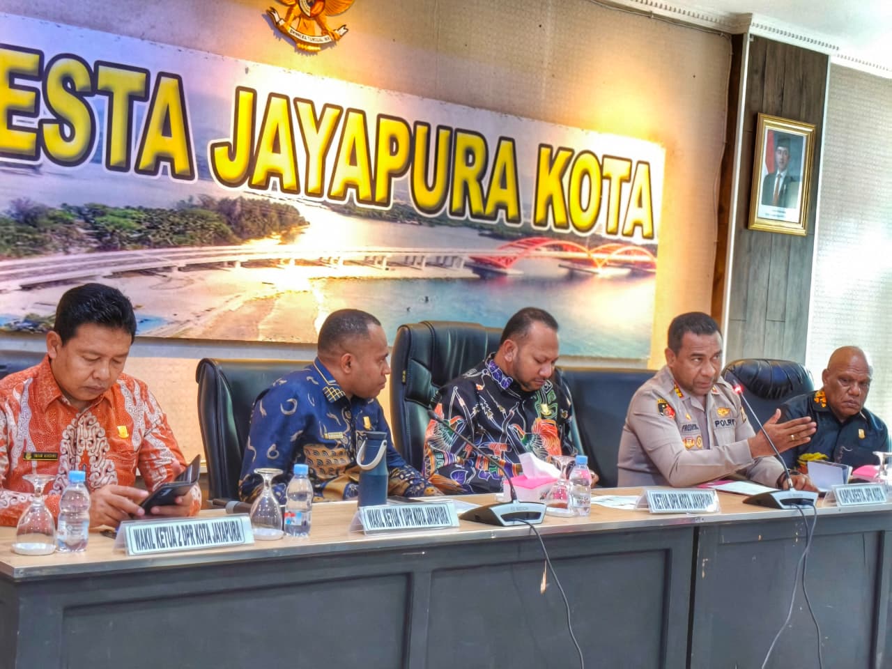 DPR Kota Jayapura Bahas Situasi Keamanan Jelang Ramadhan Bersama Polresta