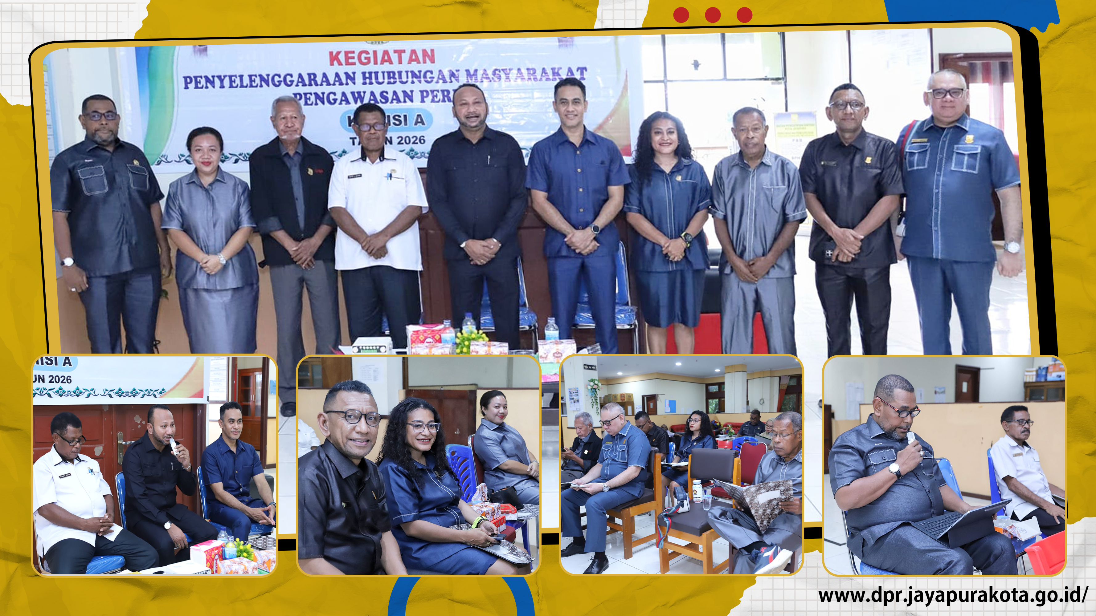 KOMISI A MELAKUKAN PENGAWASAN PERDA DI DINAS PEMBERDAYAAN MASYARAKAT DAN KAMPUNG PEMERINTAH KOTA JAYAPURA